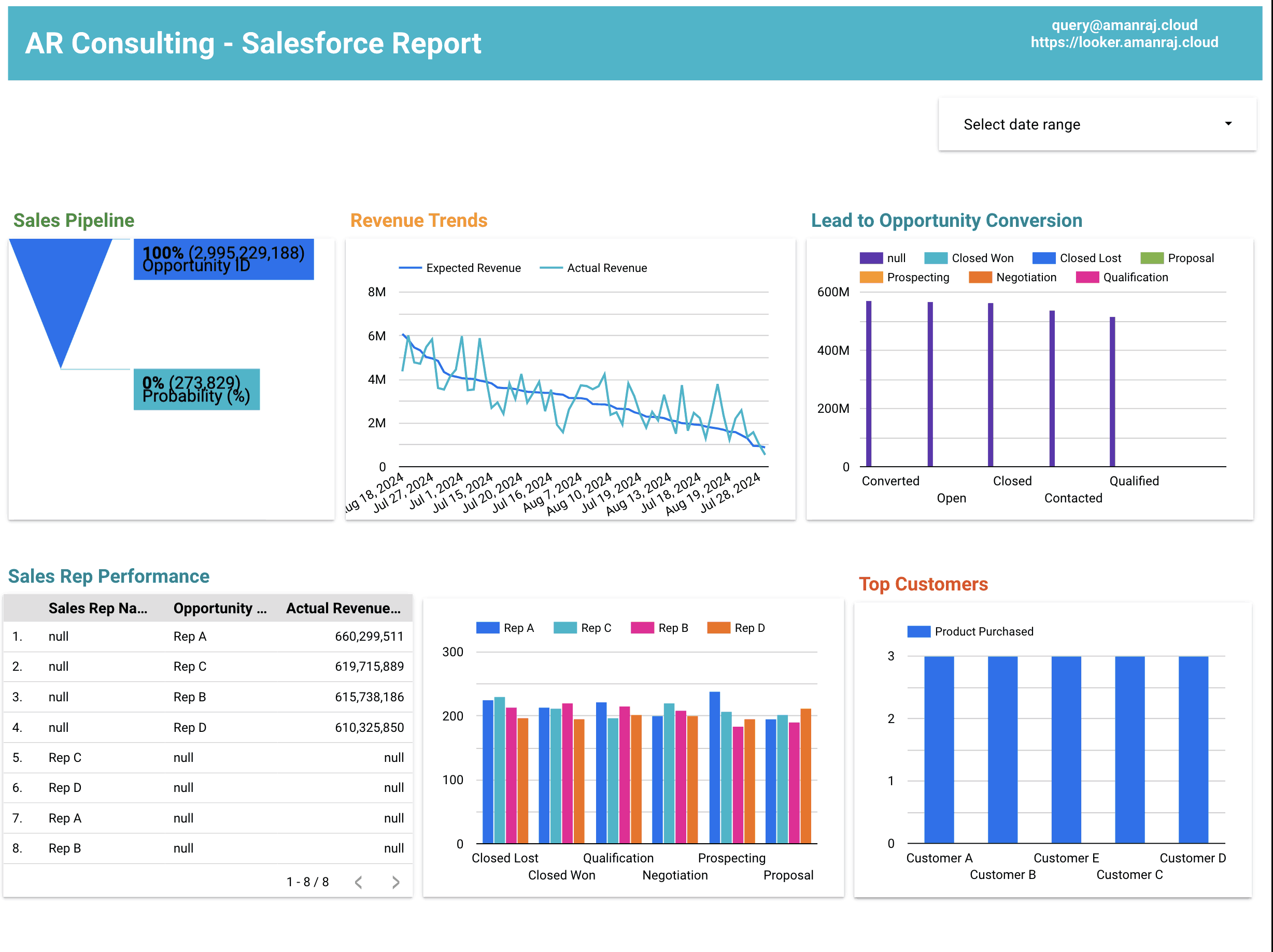 Salesforce Dashboard Image 1